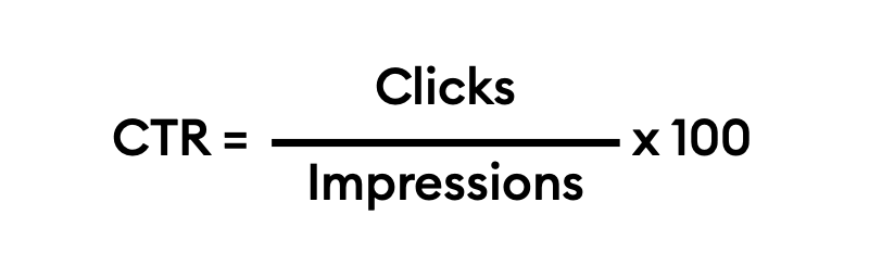 CTR Calculation Formula