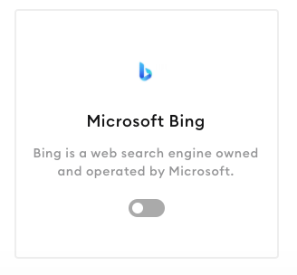 Bing adaptor feature update