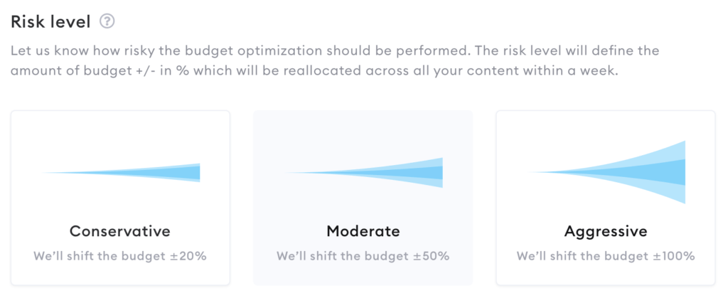 Risk level feature update