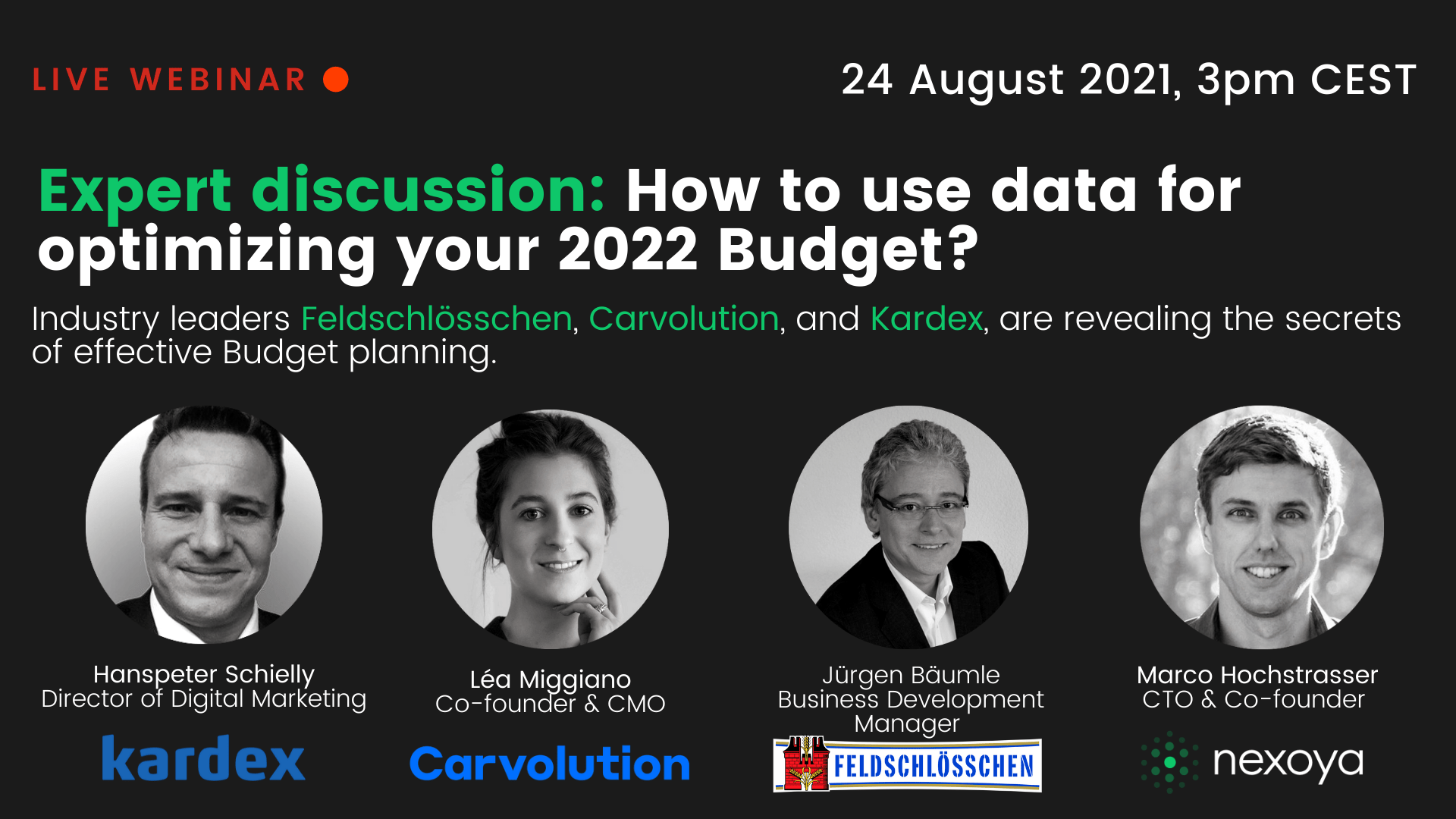 Webinar Kardex Carvolution Data-driven budget planning