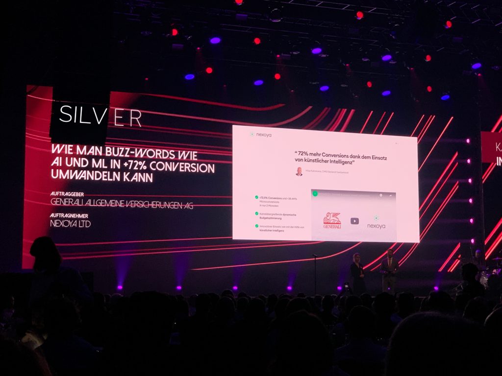 Silver award at Best of swiss web award