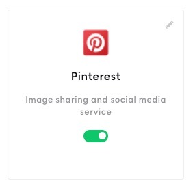 Pinterest connected