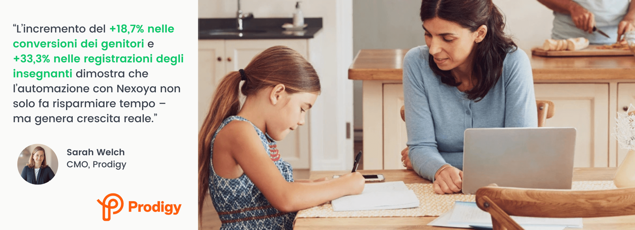 Dai dati all’impatto: Prodigy ottiene +33% di registrazioni