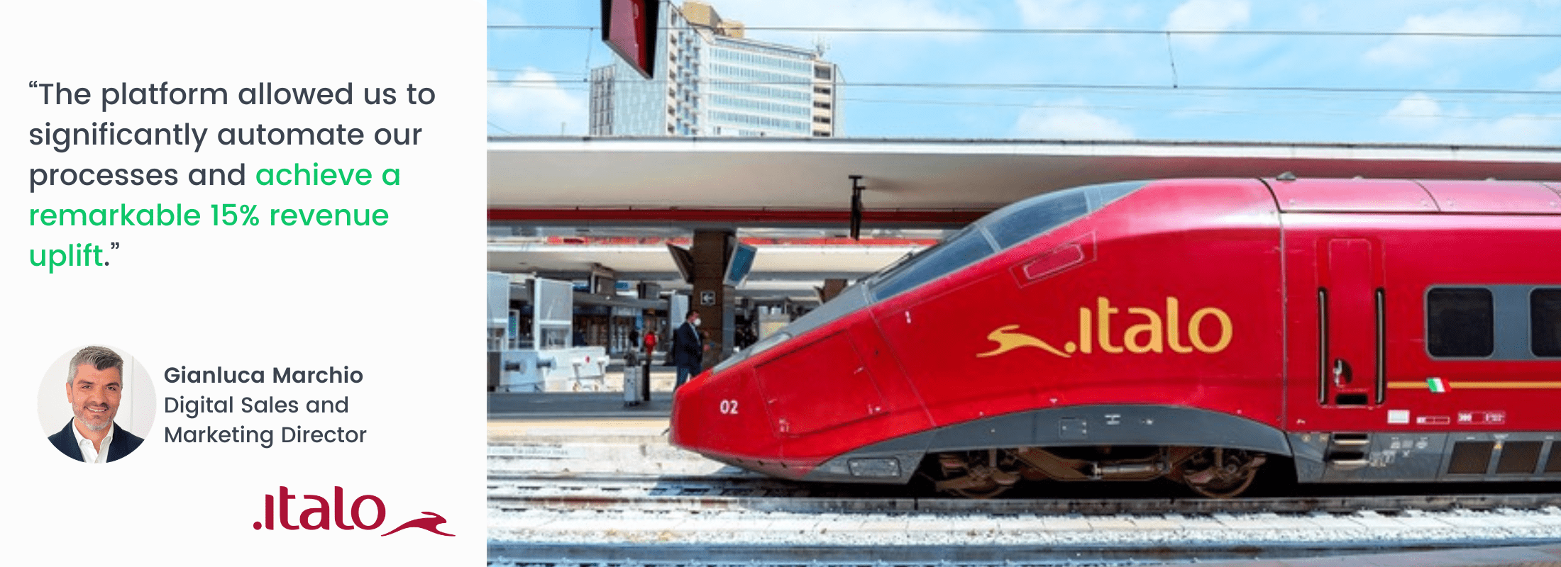 Italo Success story: +15% uplift in Total Revenue with cross-channel optimization