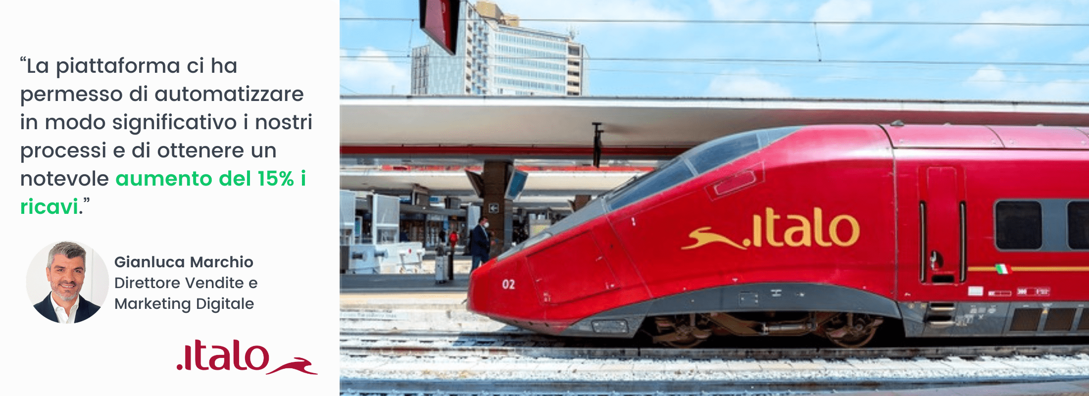 Italo treno: crescita del +15% delle revenue grazie all’ottimizzazione cross-channel guidata dall’IA