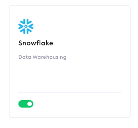 Snowflake integration - feature update