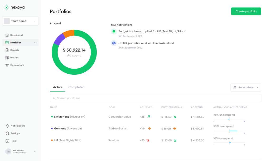 Platform Tour - navigation and the main tabs - Nexoya Starter