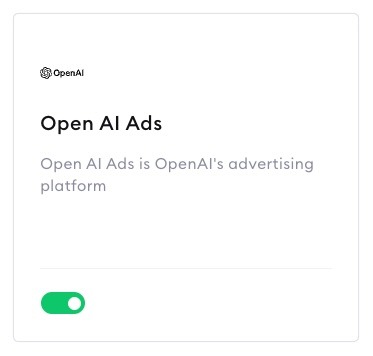 OpenAI ads integration